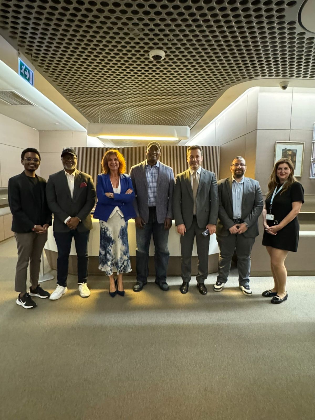 With Sierra Leone's ambassador and trade envoy and the Liv Hospital group coordinator. Istanbul, 2024.